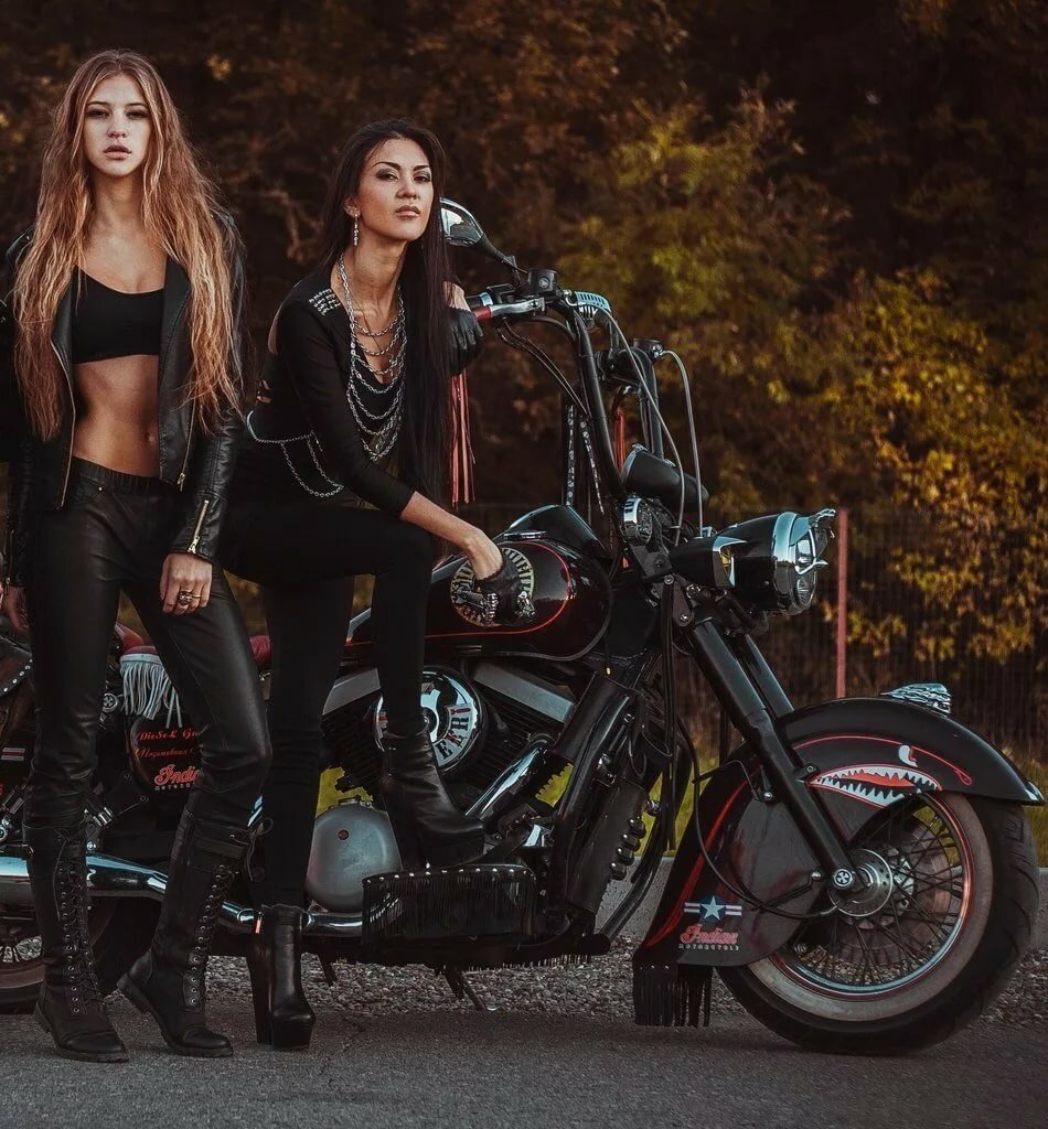 Beautiful girls and bikes in Amsterdam
