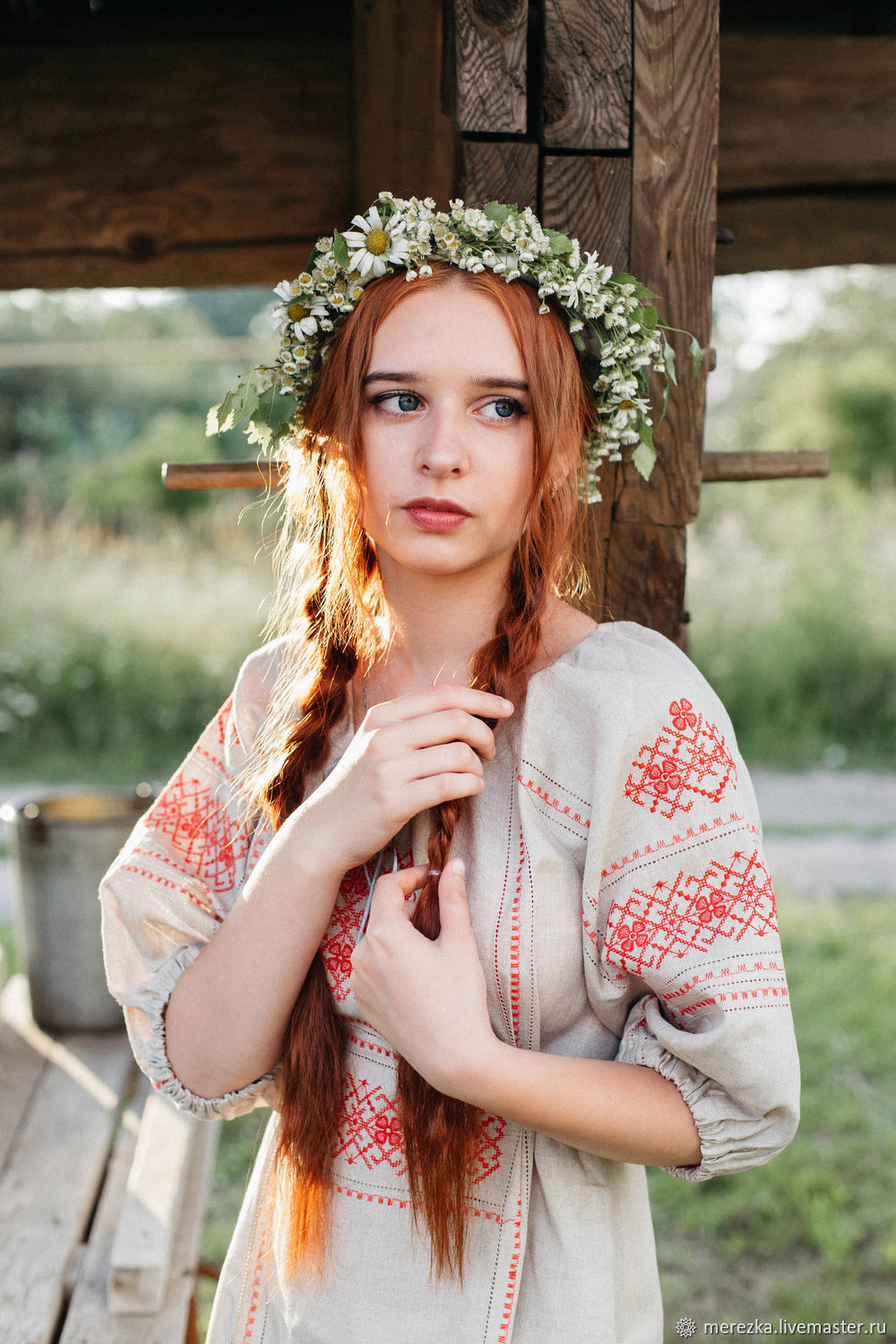 A playful frame from Girls in Slavic costumes — online in Amsterdam